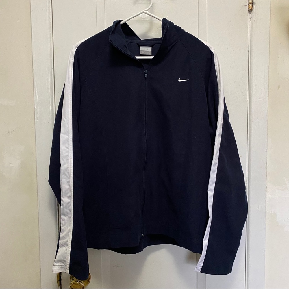 Navy blue Nike track jacket